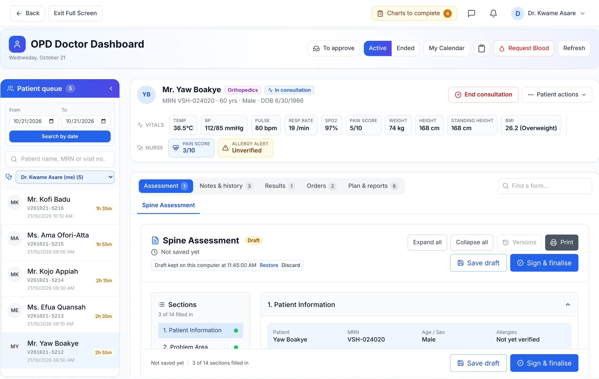 Valens HIS, a system built by Smart Developers